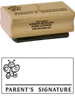 « Parent's Signature » Stamp
