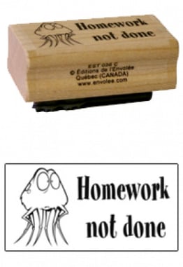 « Homework not done » Stamp