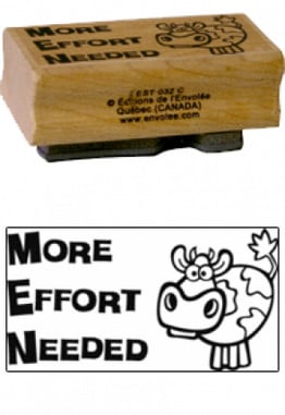 « More Effort Needed » Stamp