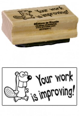 « Your work is improving » Stamp