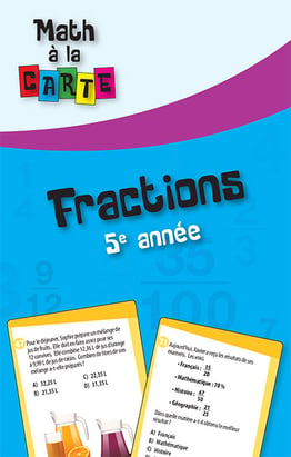 Math à la carte - Fractions 5e année
