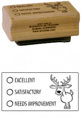 « Excellent, Satisfactory, Needs... » Stamp