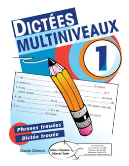 Dictées multiniveaux 1 (dictées 1 à 14) - en PDF (tx.)