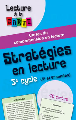 Lecture à la carte - Stratégies en lecture 3e cycle