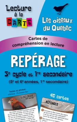 Lecture à la carte - Les oiseaux du Québec 3e cycle et 1re sec.